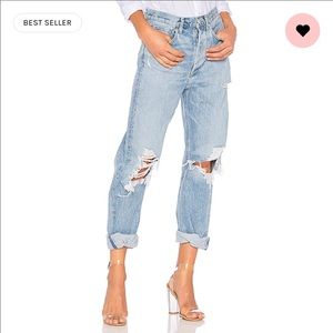AGOLDE 90s Mid Rise Loose Fit in Fall Out size 26